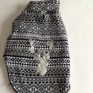 Live Love Bark Dog Pet Coat Jacket Size M Black White Pets Accessories Clothing